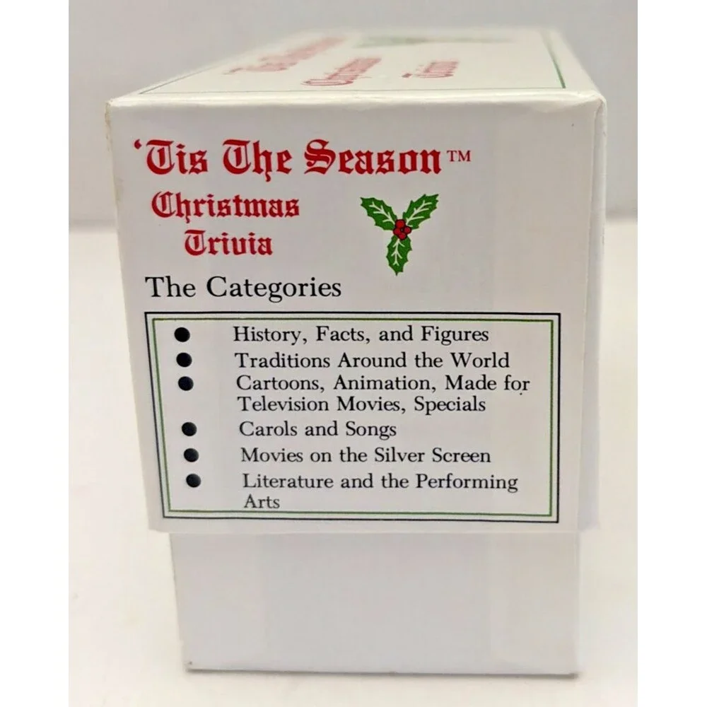 Vintage 'Tis the Season Christmas Trivia Card Game Family Holiday Party 1996